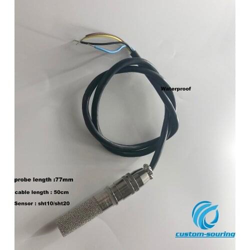 Free shipping 1pc double Waterproof temperature and humidity sensor SHT10 sensor probe SHT-77 soil sensor for flower nursery