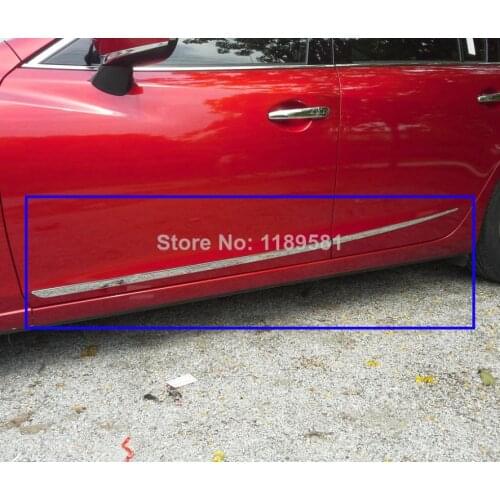 For Mazda 6 M6 Atenza 2014 2015 2016 ABS Chrome Side Door Body Molding Moulding Trim
