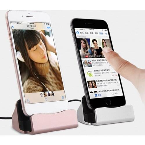 Type C Micro USB Dock Station For iPhone Xiaomi Samsung Huawei USB C Charging Stand Desk Docking Bracket Phone Holder Charger