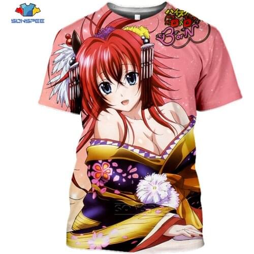 SONSPEE Brand 3d Print Anime High School DxD HERO T-shirt Men Women Cosplay Kawaii Harajuku Tops Funny Shirts T Shirt Homme a1