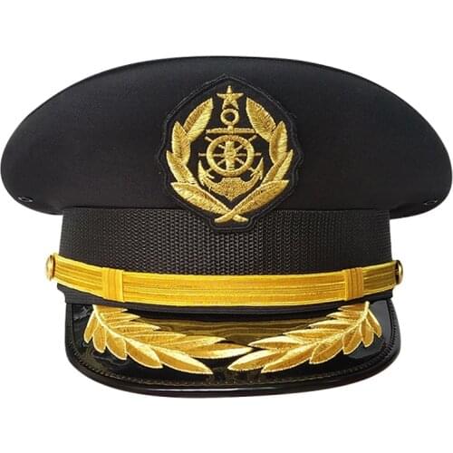 US Navy Hat American Officer Army General Gorro Special Forces Men for Cosplay Marines Military Sailor Cap Captains Chapeu