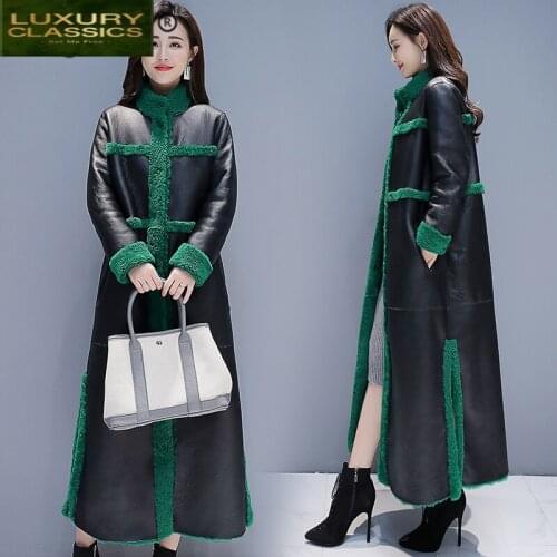 Jacket Winter Women Fur Clothes 2021 Fashioon Ladies Faux Fur Coat Female X-Long Warm Faux Leather Jackets Hiver TF81138