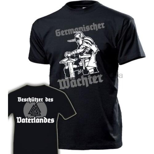 2019 Summer Cotton Tee Shirt Germanischer Wachter Germanen Wikinger Heimdall Gott Kampfer T-Shirt Fashion T-shirt