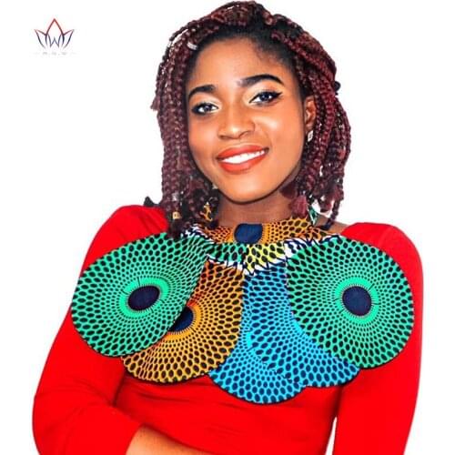 2020 Boho Handmade Statement Necklace Choker Necklace For Women With Colorful Long Earrings African Beads Jewelry BRW SP018