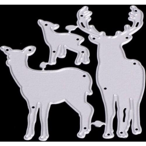 Metal Cutting Die Of Deer Star Scrapbooking Mold Paper DIY Card Postcard Handmade Craft Stencil Album Handcraft Embossing Moulds