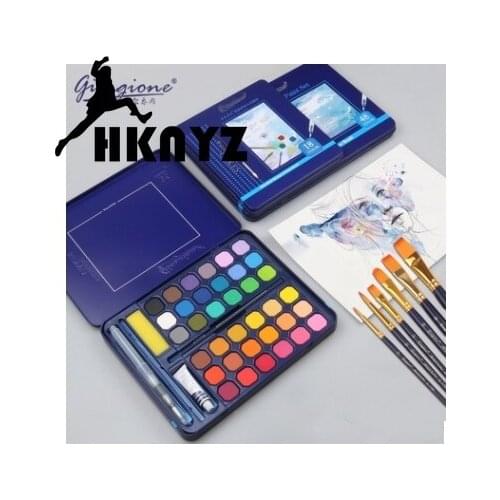 St. Marys Solid Watercolor Pigment Set Powder Joel 36 Color 48 Color Painting Supplies 8 Pieces Of Paint