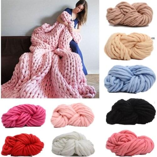 New arm knitting yarn Chunky Wool Yarn Super Soft Bulky Arm Knitting Wool Roving Crocheting knitting accessories bags DIY