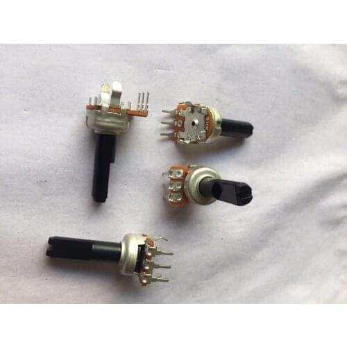 Original new 100% 12 Type B10K single potentiometer half axis length 20MM 3pin volume rotating potentiometer (SWITCH)