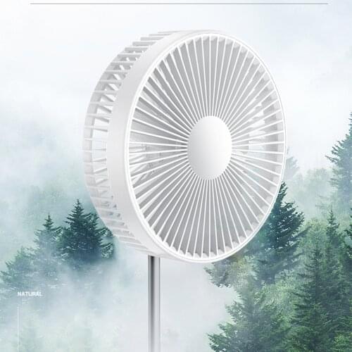 P9s 7 Inch Portable Folding Charging Fan Four Speed USB Charging Telescopic Floor Desktop Timer Office Fan With Remote Control