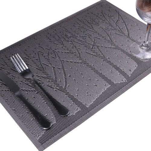 PVC Plastic Tablecloth Table Supplies Place Mat Mat Appliance Glass of Wine In The Kitchen Placemat for Dining Table