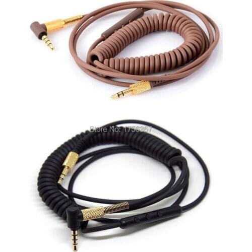 Replacement Audio Cable for Marshall Major II 2 Monitor Headphone Cord with Remote Microphone Volume Control for iPhone Samsung