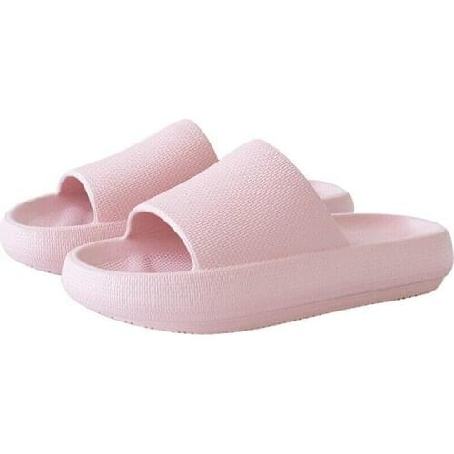1 Pair Super Soft Home Slippers Anti-slip Thick Sole for Bathroom Shower Women Men Foot Massage Instrument Health Care EK