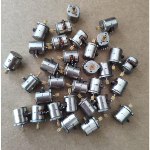 10pcs/lot, Brand new 2-phase 4-wire 8mm stepping motor 3V-5V micro stepping motor with 10teeth copper gear