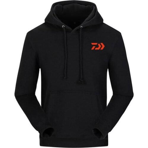 2019 Winter Fleece Fishing Clothing DAIWA Mens Autumn Fishing Sweater Jackets DAWA Pure Color Sweater Outdoor Fishing Hooded