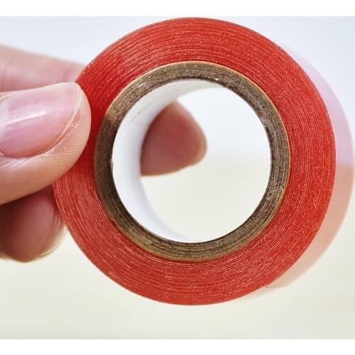 3/4inch*3yards Red Wig Lace Front Support Double-Sided Adhesives Tape For Lace Wig/Hair Tape Extension/Toupee
