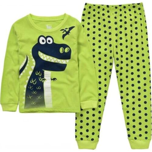 New Childrens Pajamas Spring & Autumn Long Sleeve Baby Boys Girls Cartoon Sportswear Leisurewear Suit Kids Pyjamas Sets A030