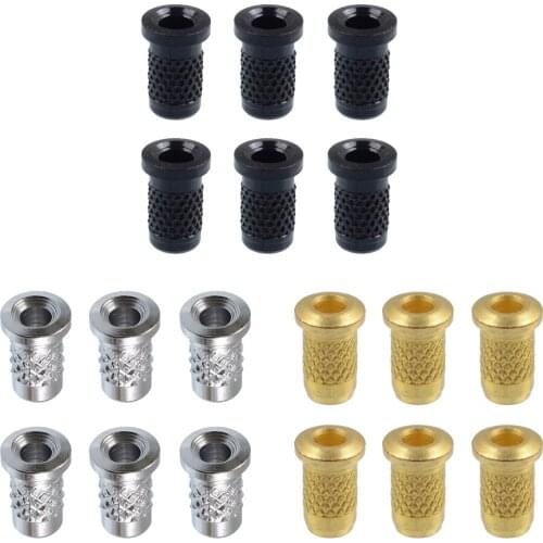 DIY Guitar Through Body String Ferrules Bushings for Electric Guitar 6Pcs