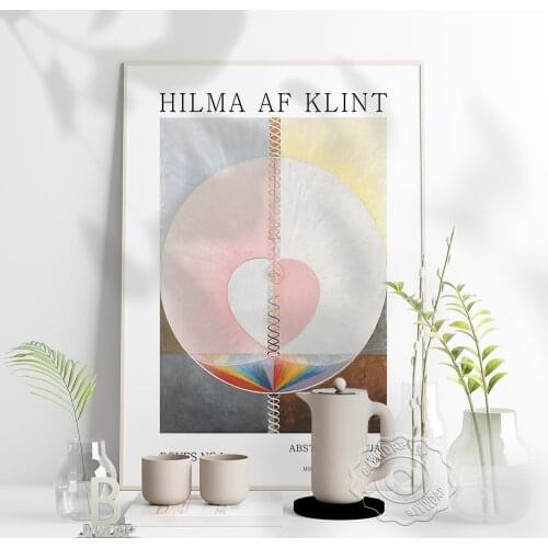 Hilma Af Klint Exhibition Museum Poster, Af Klint Swedish Abstract Wall Picture, Swedish Art Print, Hilma Art Print, Gift