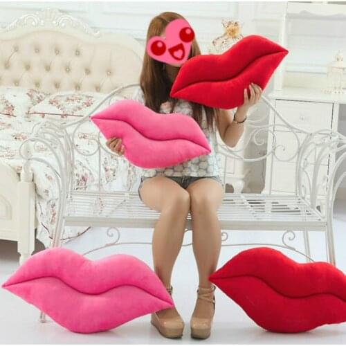 Creative sexy Plush Big Lips pillow red lips pillow big size