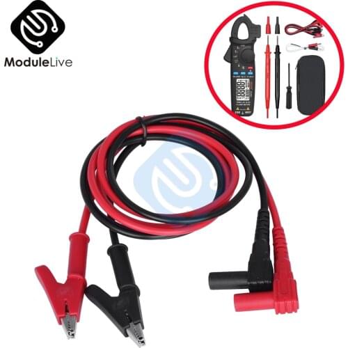 New Multimeter 4MM Banana Plug Probe Clip Alligator Clip 20A 90CM Crocodile Adapter for Multimeter Pen Test Lead Cable Insulated