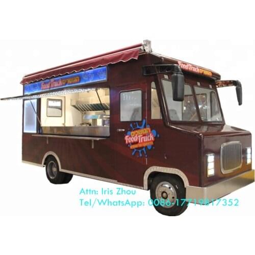 Electric Food Truck Mobile Kitchen Park Food Van Snack Bubble Tea Hot Dog Catering Trailer Cart for Sale Can Customize The logo