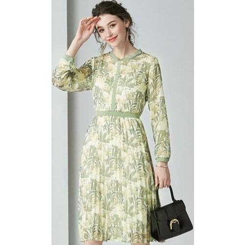 Green leaves floral maxi dress women robe femme 2020 summer long work boho beach office sexy party luxury dresses plus size