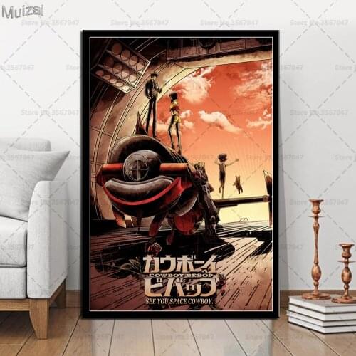 Cowboy Bebop Poster Hot Japan Anime Posters and Prints Wall Art Picture Canvas Painting for Living Room Home Decor