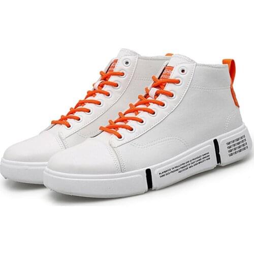 TaoBo New High Top Sneakers Canvas Shoes Women Casual Shoes White Flat Male Basket Lace Up Solid Trainers Chaussure Femme