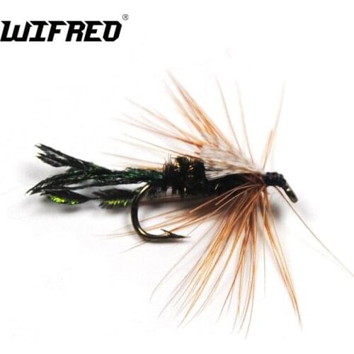 Wifreo 10PCS 10# Peacock Herl Zug Bug Fishing Fly Trout Fly Fishing
