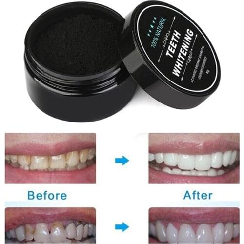 1Box Activated Carbon Teeth Whitening Organic Natural Bamboo Charcoal Toothpaste Powder Wash Your Teeth White