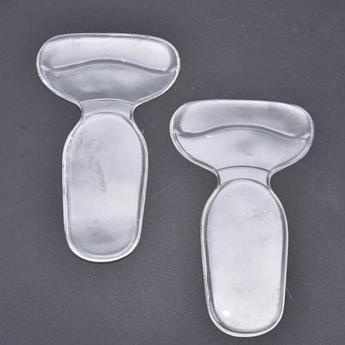 1 Pair/2Pcs T-type women men Silicone Soft Insert Heel Liner Grips High Heel Comfort Anti-wear foot Pads Feet Care Accessories