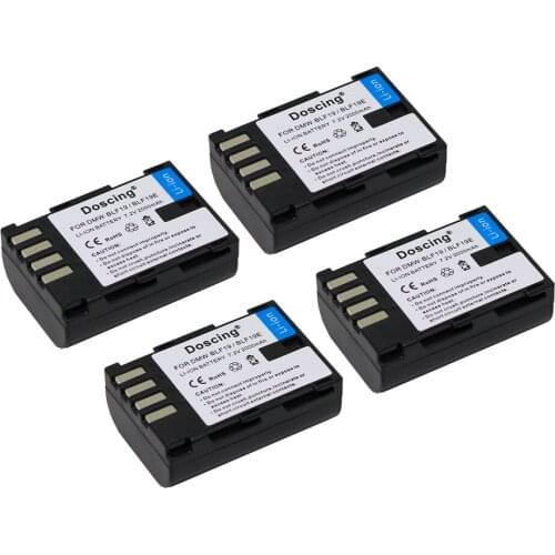 4pc 7.2V 2000mAh DMW-BLF19 DMW BLF19 BLF19 Rechargeable Batteries Battery for Panasonic Lumix DMC-GH3 DMC GH3 GH4 DMC-GH4 Camera