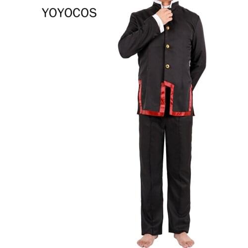 YOYOCOS Anime Toilet-bound Jibaku Shounen Hanako-kun Cosplay Costumes A black suit Halloween Costume School Uniform Hat Suit