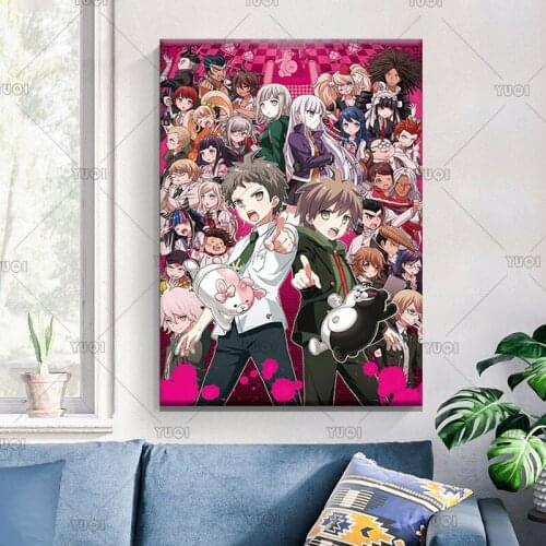 Anime Manga Kamado Tanjirou Kamado Nezuko Wall poster canvas painting for Demon SlayerArt Canvas Painting For Home Living Room D