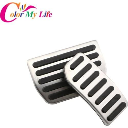 Car Non-Drill Stainless Steel Metal Pedal Automatic Manual Style Auto Accessories Pedals for Volvo XC60 V60 S60 S80 2009 - 2015