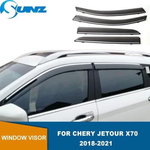 Side Window Deflector For Chery Jetour X70 2018 2019 2020 2021 Window Strip Car Window Shield Sun Rain Deflector Guards SUNZ