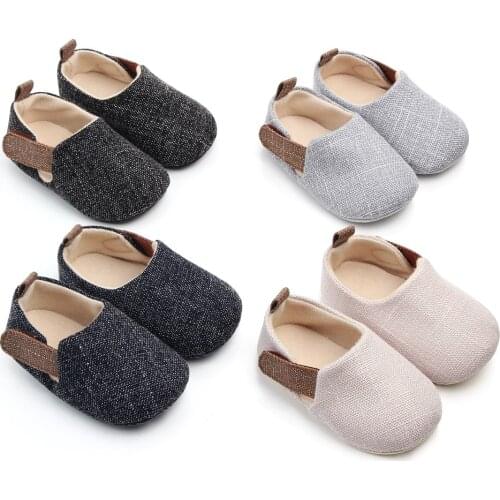 New Cotton Baby Shoes Classic Soft Sole Anti Slip Newborn Boys Infant Prewalkers Toddler Girls Footwear All Season First Walker