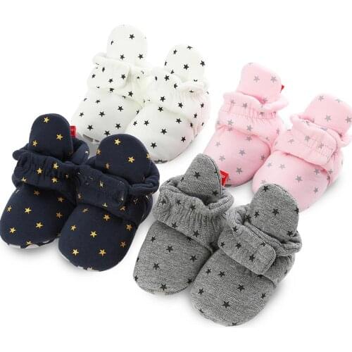 Baby Shoes Boots Booties Warm Anti-slip Cotton Comfort Light Weight Toddler Crib Shoes