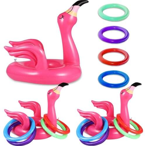 Summer Toys Inflatable Pool Party Float Football Basketball pink Flamingo Water Games Sports Interactive Inflatable Summer Toys