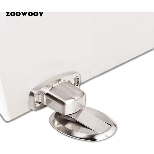 Magnet Door Stops Magnetic Door Stopper Non-punch Six Colors Available Door HolderHidden Doorstop Furniture Door Hardware