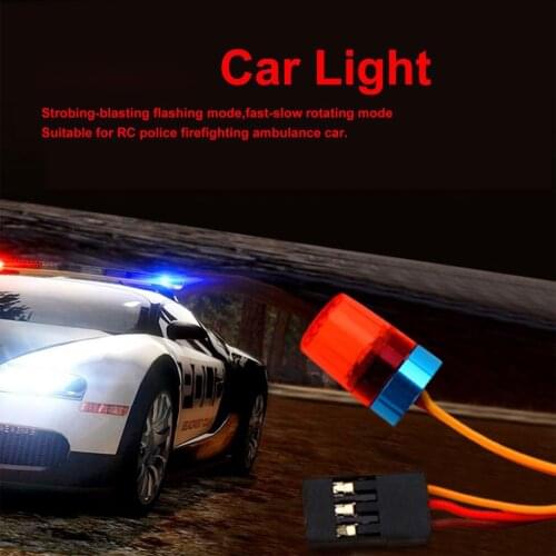Multi-function Circular Ultra Bright RC Police Car LED Light strobing-blasting Flashing fast-slow Rotating Mode