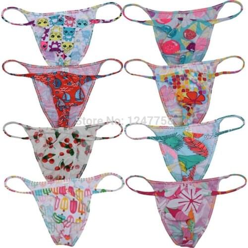 Men Cheeky Shorts Brazilian Bikini Underwear Micro Hip Briefs String-rib Trunks