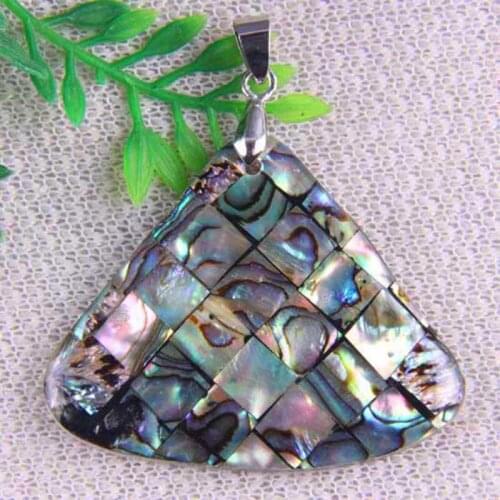 Natural New Zealand Abalone Shell Bead Pendant Jewelry For Woman Gift S056