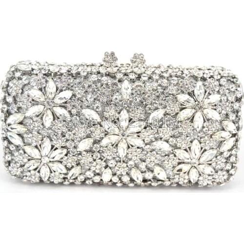 Newest high-grade crystal evening bag full diamond clutch evening clutch lady prom dinner weeding Women Handbags Clutch Purse