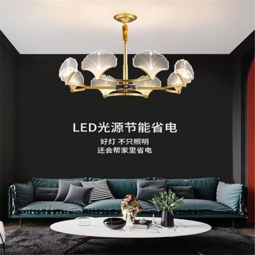 2021 New Chinese Nordic Chandelier Bedroom Light Simple Living Room Light Atmospheric Chinese Chandelier Creative New Light