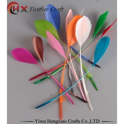 Sell 20pcs white color beautiful goose wing feathers, 13-18cm long, DIY jewelry decorative accessories