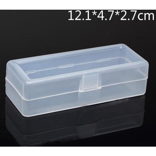Transparent plastic box Storage Collections Product packaging box dressing case mini Case out size 12.4*5*3.2cm