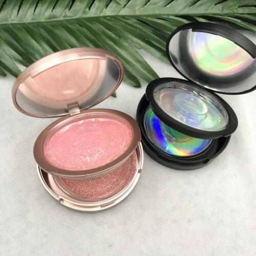 Empty mirror lashes box double layer lash packaging fit 2pairs lashes natural 3d mink eyelashes