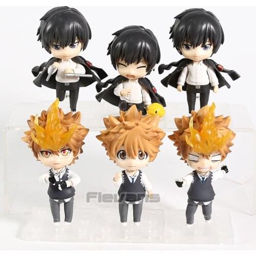 Katekyo Hitman Reborn! Sawada Tsunayoshi Hibari Kyouy PVC Figure Collectible Toys Dolls 3pcs/set