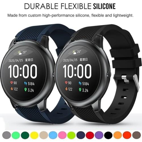For Xiaomi Haylou Solar LS05 Strap 22mm watch band Silicone Strap Bracelet ремешо для часов Watchbands Wristband